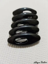 MUSLIM HIJAB SCARF SAFETY CLIP HIJAB FASHION PINS SNAG FREE BLACK MADE IN JAPAN