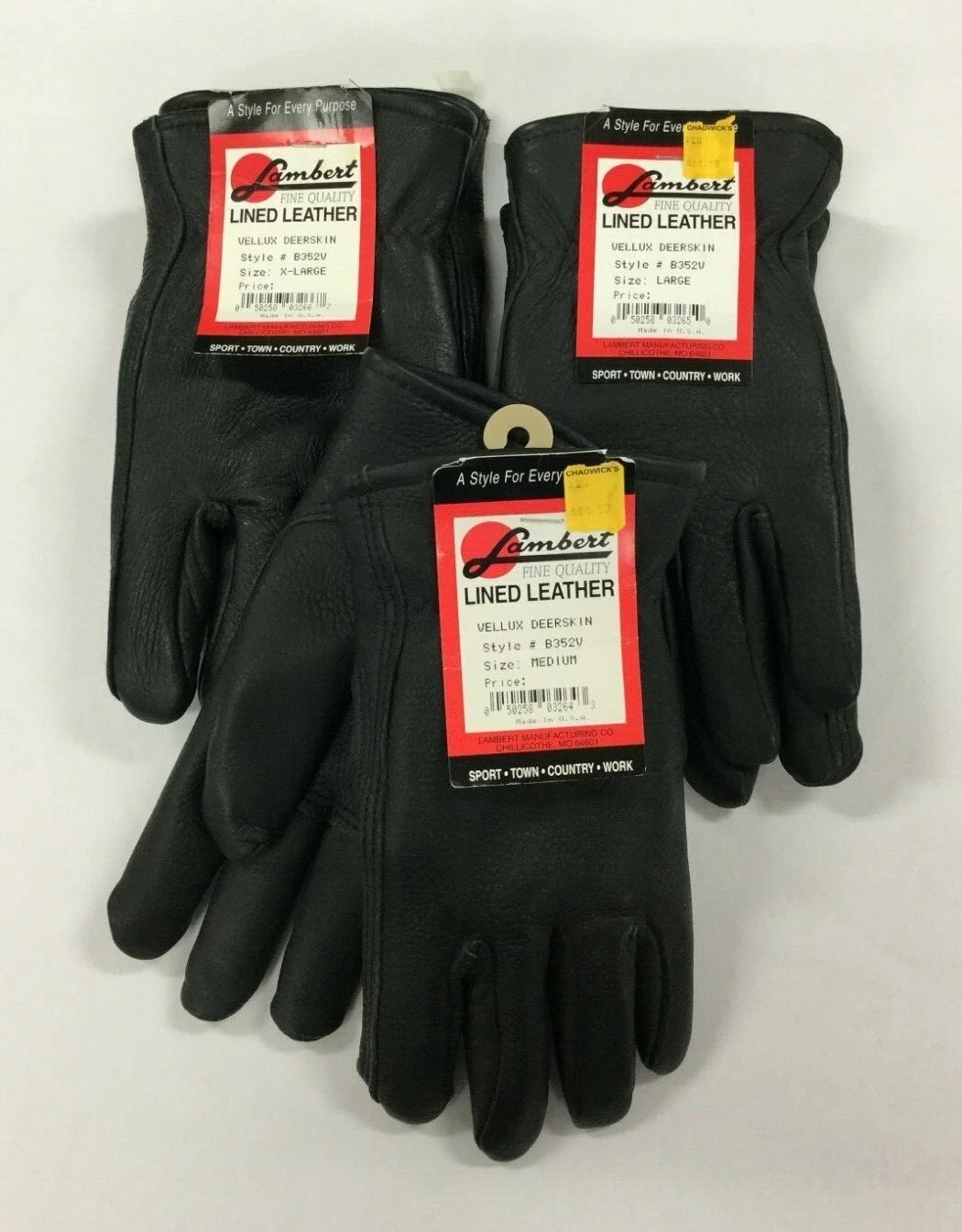 Lambert ~ Vellux Deerskin Gloves ~ Lined Leather