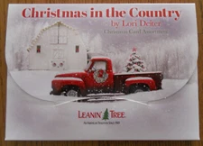 20 Leanin Tree CHRISTMAS Cards, CHRISTMAS IN THE COUNTRY, Barns,Red Trucks, Snow