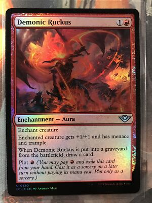 #ad MTG Demonic Ruckus FOIL Outlaws of Thunder Junction OTJ BIG 0120 NM $1.74