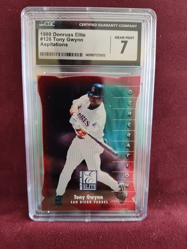 TONY GWYNN 1998 DONRUSS ELITE ASPIRATIONS #126 1/750 DIE-CUT NM CGC 7