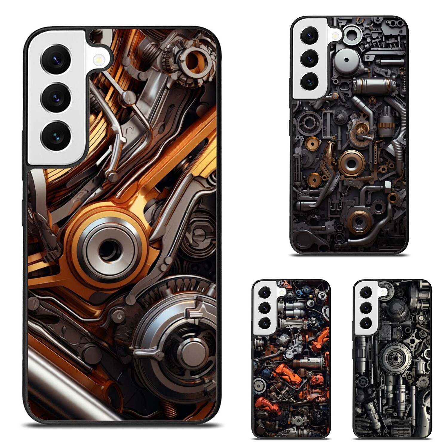 Rugged Case For Samsung Galaxy Z Fold Flip 3 4 5 6 Cool Sports Car Engine