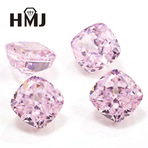 Cushion Crush Ice Cut High Quality Carbon Diamond Cubic Zirconia CZ 5A+ Gemstone - Picture 8 of 30