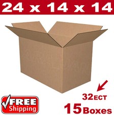 15 - 24x14x14 Cardboard Boxes Mailing Packing Shipping Box Corrugated Carton