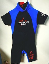 3mm American Wave SIZE Junior 3 Scuba Diving Wetsuit Dive Snorkel 1-Piece Shorty
