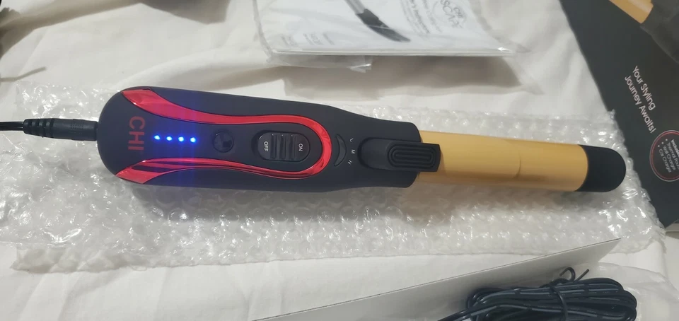 Brand New CHI Escape Professional Cordless Curling Iron Black Red Gold Blue - Image 3 of 4