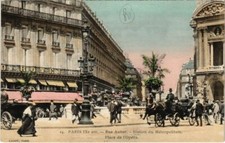 CPA AK Paris 9e - Rue Auber - Station du Mét...