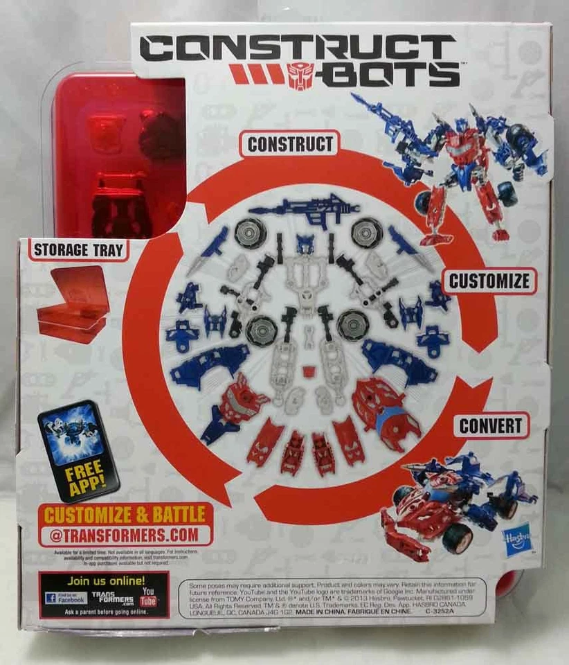 Transformers Construct Bots : Smokescreen Elite Class E1:06 (55pcs) by Hasbro - Image 2 of 2