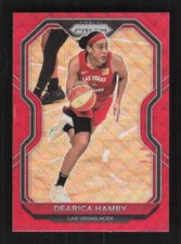 Dearica Hamby 2021 Panini Prizm WNBA Prizms Ruby Wave Las Vegas Aces #43