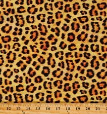 Cotton Cheetah Leopard Skin Print Animal Kingdom Fabric Print by Yard D687.56