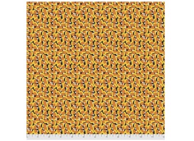 Boolicious Fabric | Halloween Pumpkin Teeth Candy Corn Toss | Free Spirit YARD