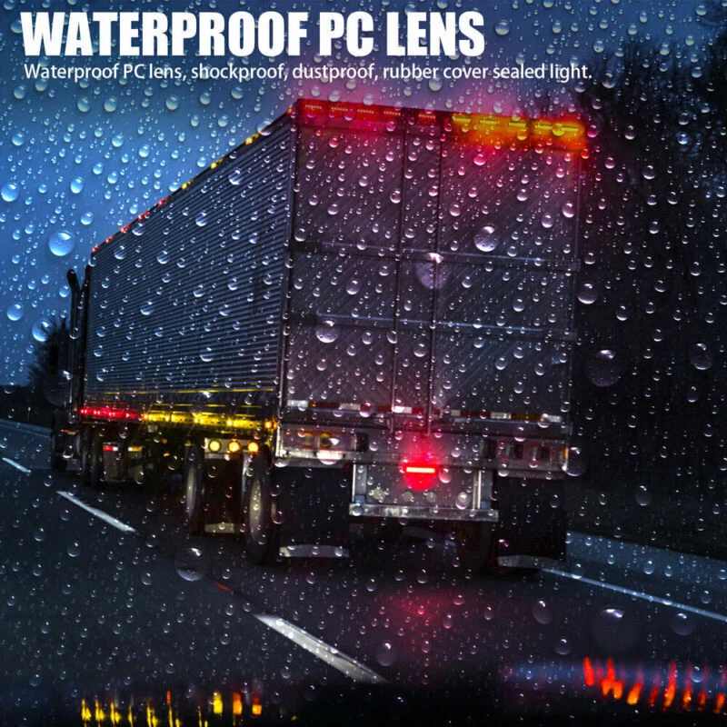 6 LED Smoked Side Marker Indicators Light Truck Trailer Boat Clearance 12/24V - Image 4 of 4