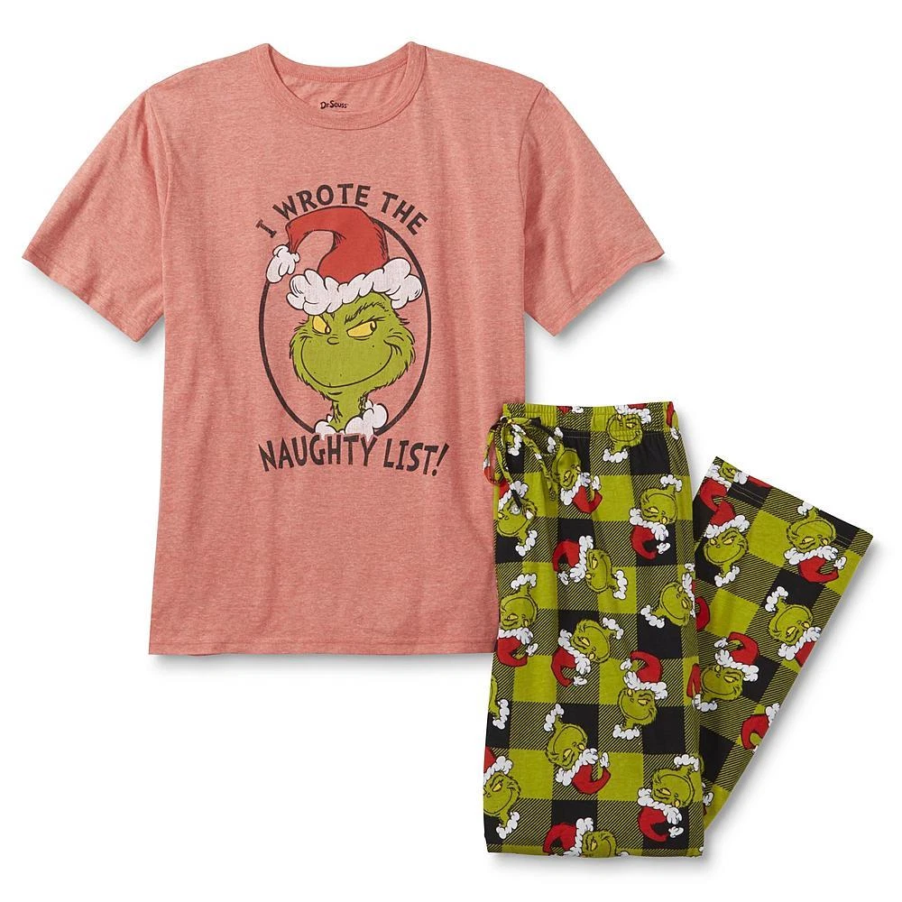 Grinch Christmas Pjs For Family,Women Pajamas Set-Green Monster Pattern,  Merry Christmas Pattern Gift 