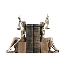 Lady Justice Statue Decorative Bookends Home Decor Roman Goddess Sculptures G...