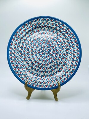 Polish Pottery Dinner Plate 9.75 inch Wiza Boleslawiec Poland