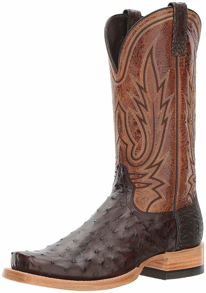 Ostrich patchwork boots sale