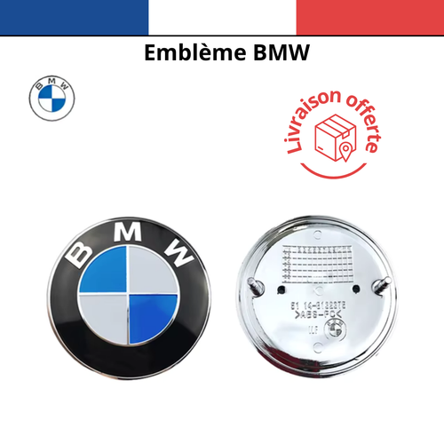 Autocollants Emblème BMW - Lot De 2, Couleur, 4.5 Cm - Fabriqué En France, Garantie 5 Ans