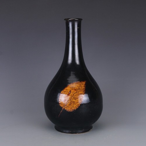 11.6 "Old China porcelain Qing Dynasty Jizhou ware Sauce glaze bottle - Picture 2 of 8