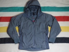 Wild Things New England Gray Primaloft Zip Hooded USA Made Puffer Jacket Women M