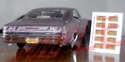 1965 - 1969 PENNSYLVANIA miniature LICENSE PLATES for 1/25 scale MODEL CARS—READ