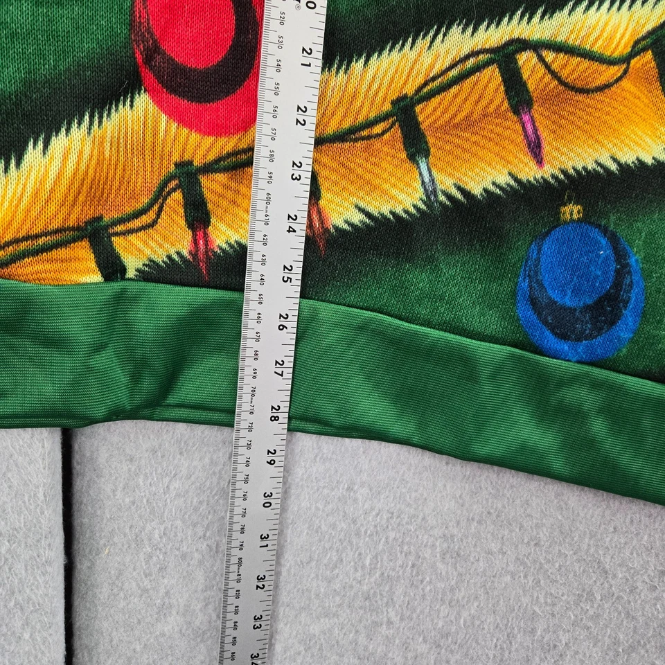 Mad Engine Men Sweatshirt One Size Green Yule Tied Siamese Twins Christmas - Image 3 of 4