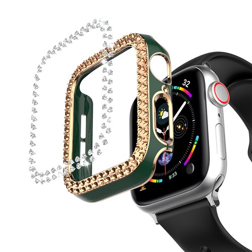 Bling Glitter Diamond Bumper Case Cover 38 40 44 41 45 For Apple Watch8 7 SE 6 5 - Picture 12 of 22