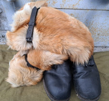 Soviet russian officer pilot foxfur winter boots VVS airforces unty size 42 new