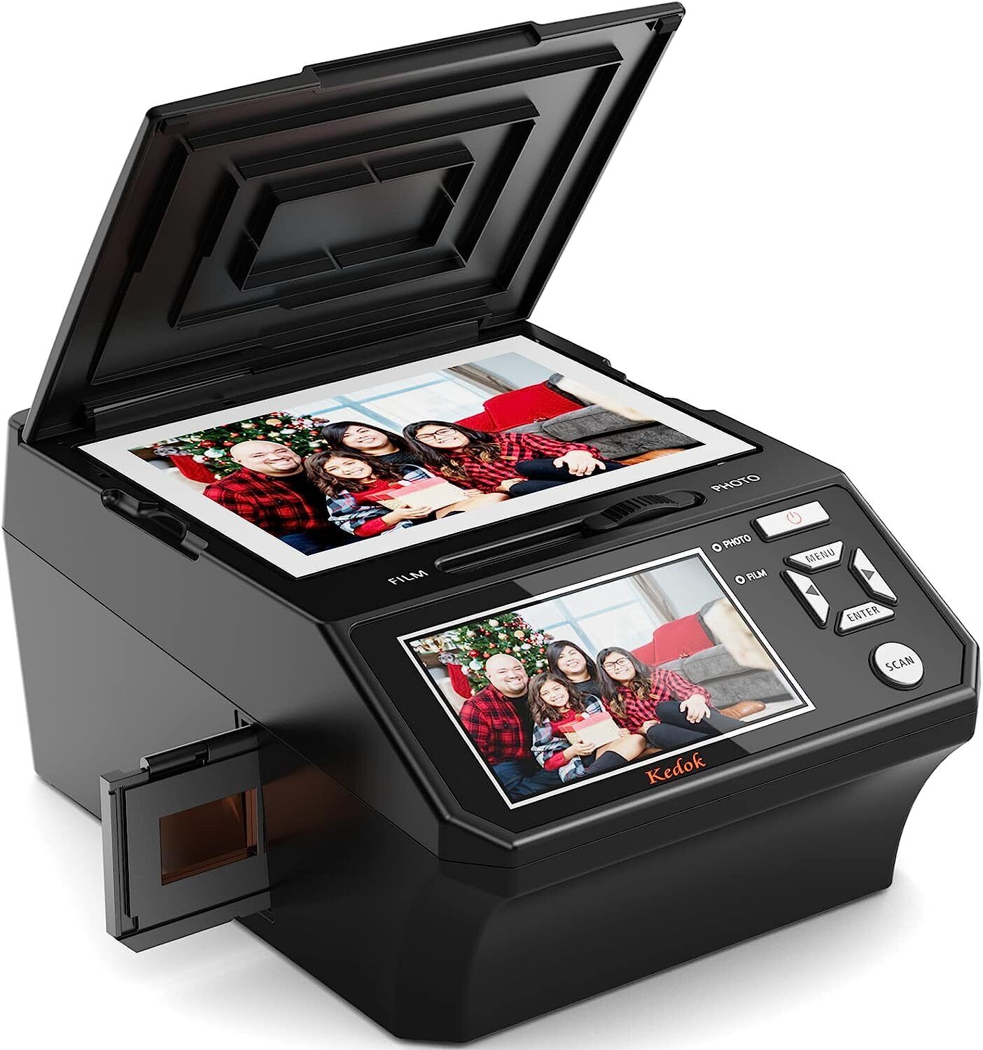 22MP Film&Slide Photo Multi-Function Scanner Convert Film to HD 22MP Digital JPG