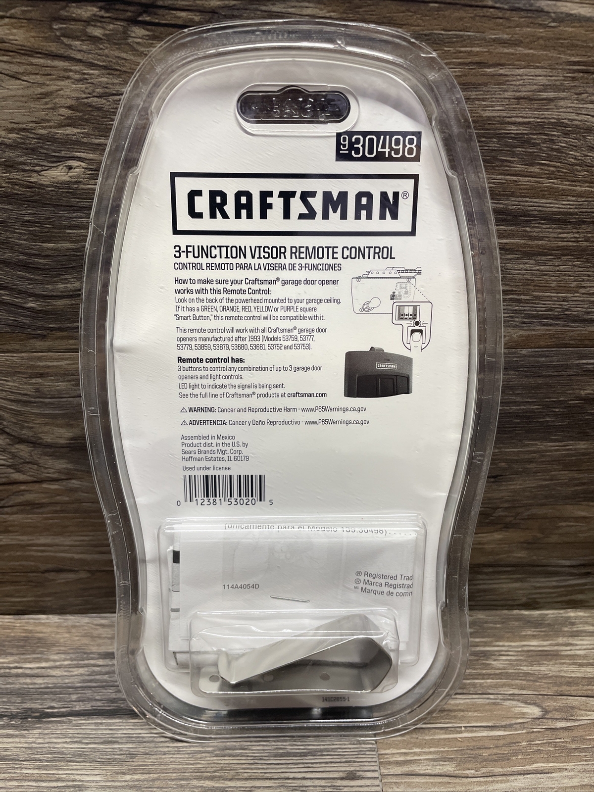 Craftsman 00930498 Garage Door Remote for sale online eBay
