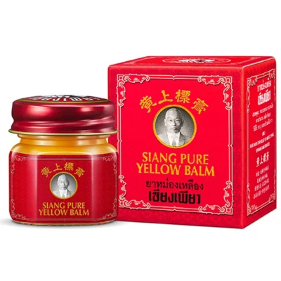 12g Yellow Herbal Balm Relief muscle pain insect bites Siang Pure