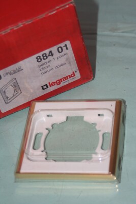 Plaque 2 Postes Legrand Diplomat - Horizontale, Blanc, Parure Grise - 88555 - Neuf Sans Emballage