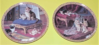 TWO WHERE HAS IT GONE AND THE MISSING CURTAIN PLATES REGENCY KITTENS COLLECTION