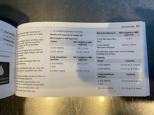 2019 MERCEDES BENZ S CLASS S450 S560 S600 S650 MAYBACH COMPLETE OWNERS MANUAL🟠 - Picture 8 of 24
