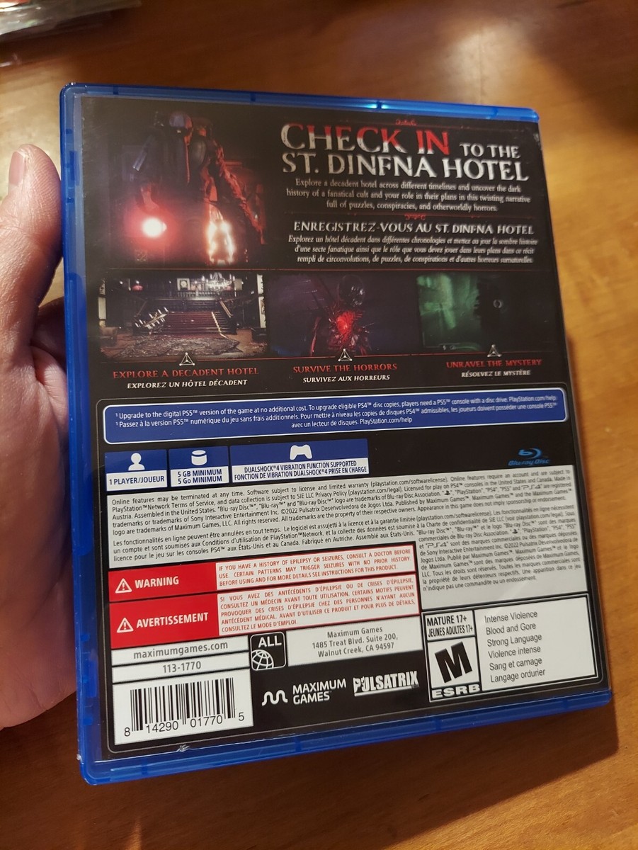 PlayStation4 - MOTEL PS4 Playstation 4 Fobia St. Dinfna Hotel READ 814290017705| eBay