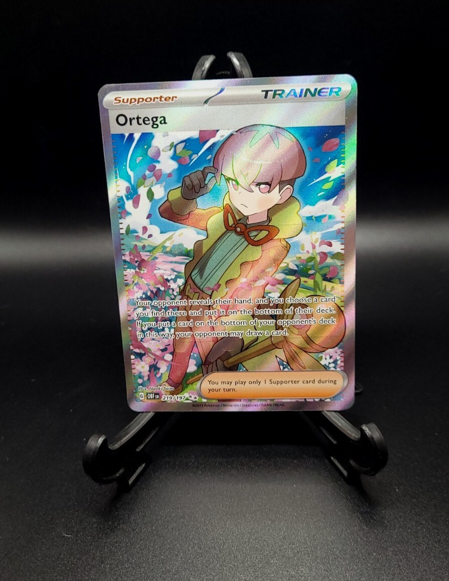 Ortega 219/197 Full Art NM/M Obsidian Flames Pokemon Card | eBay