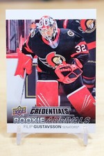 2021-22 Upper Deck Credentials - Rookie Arrivals Filip Gustavsson #RA-27