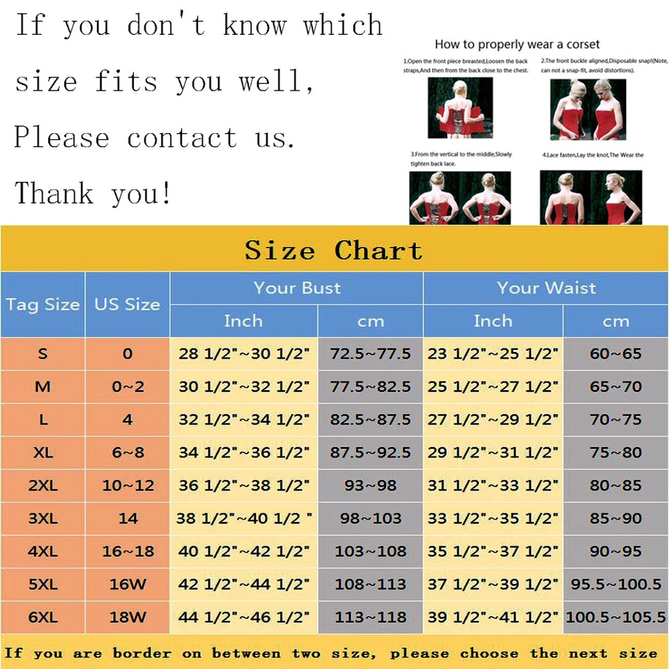 Women Gothic Burlesque Overbust Corset Bustier TuTu Skirt Fancy Dresses Costume - Image 2 of 4