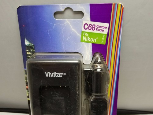 Vivitar camera rapid Battery travel charger for auto euro plug NIkon EN-EL10 C68 - Picture 2 of 5