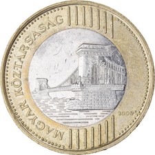 [#1041293] Coin, Hungary, 200 Forint, 2009, Budapest, AU(50-53), Bi-Metallic, KM