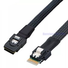 Slim SAS 4.0 SFF-8654 4i 38pin to Mini SAS SFF-8087 Target Hard Disk Raid Cable