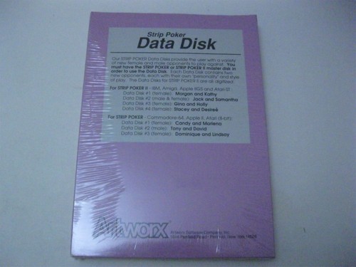 Strip Poker Data Disk Apple Disk #3 Artworx - Foto 2 di 2