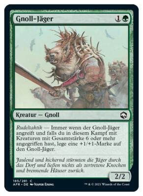 Magic the Gathering - Gnoll-Jäger #185 AFR - DE NM MtG