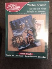 J  P Coats Latch Hook " Winter Church"