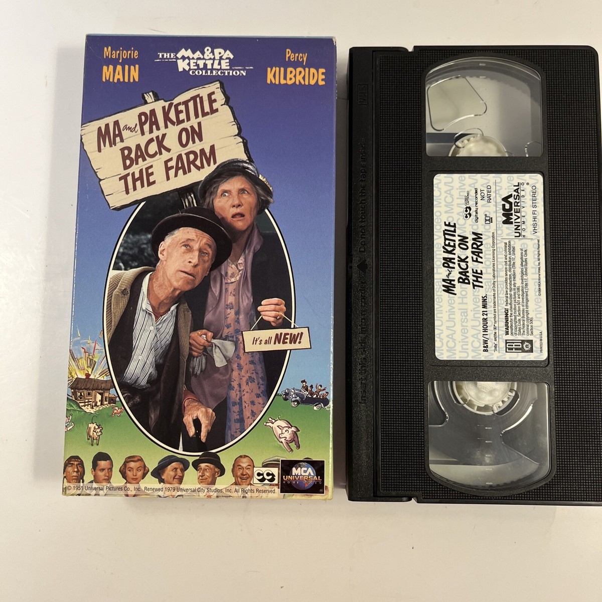 Ma and Pa Kettle Back on the Farm (VHS, 1994) 96898193337| eBay