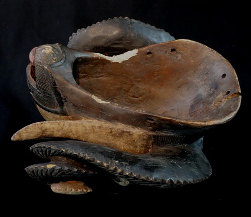 Art Africain - Superbe Masque Bélier Baoulé Baule - Impressive Ram Mask - 30 Cms - Photo 10 sur 11