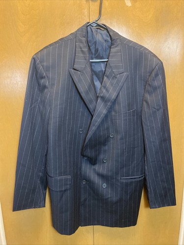 Coppley Herren gestreifter Anzugmantel 48” W X 37” L - Bild 1 von 5