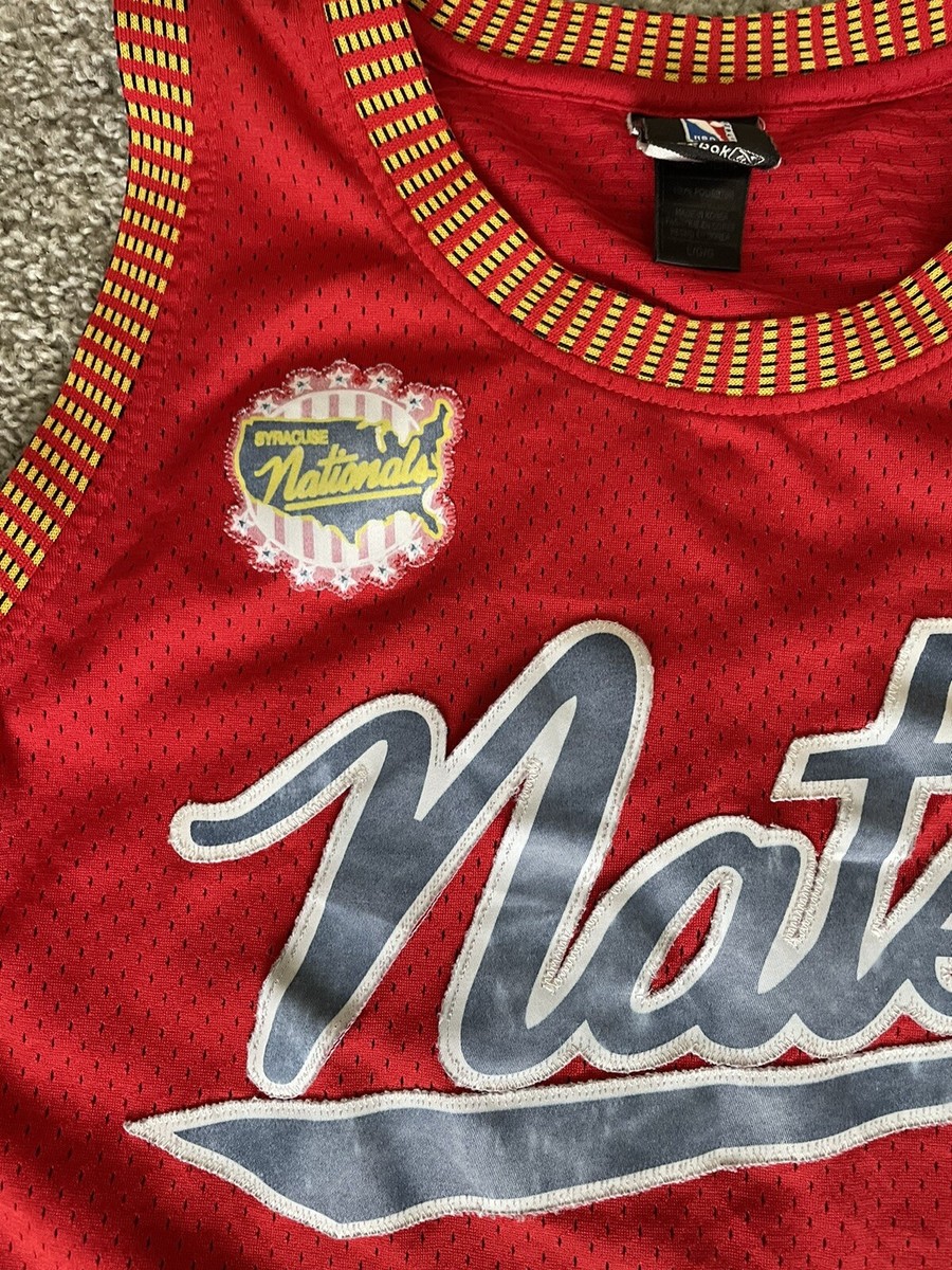 Vintage Reebok Syracuse Nationals Allen Iverson Basketball Jersey