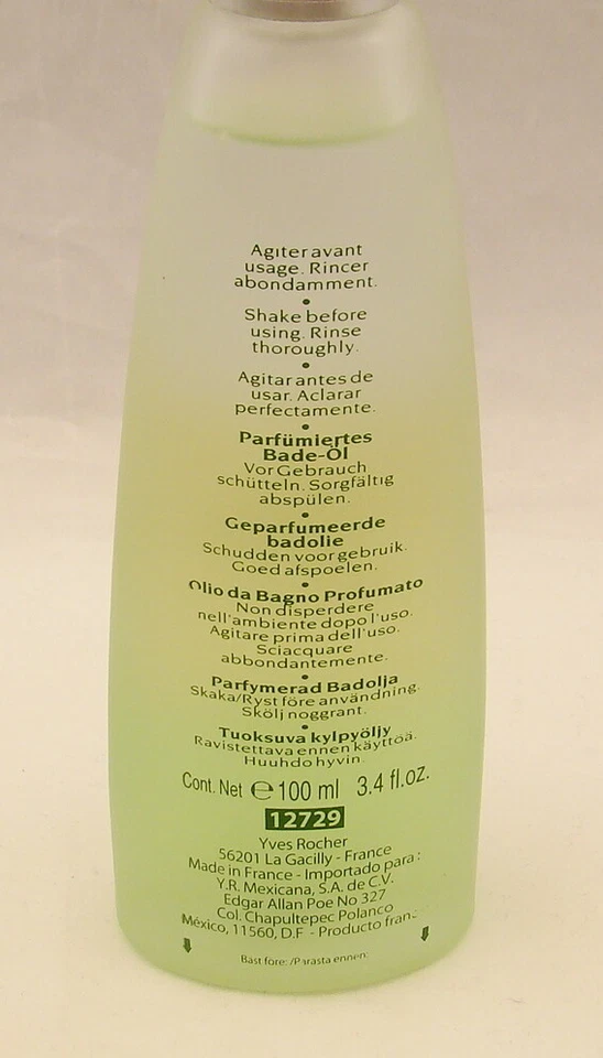 Yves Rocher ONDE DE VIE Perfume Bath Oil 3.4 oz 100 ml EXP 04/2004 NEW NWOB - Image 3 of 4