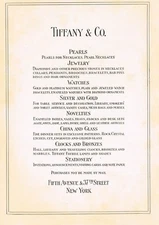 Antique Tiffany and Co Jewelry & Watch Store New York Original Advertising