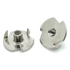 #10-24 x 9/32" Stainless Steel Three Prong Tee Nuts, 25 Qty (BCP1021)